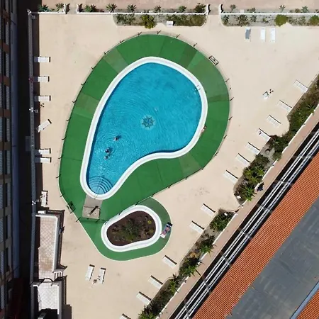 Sea View Studio, With Piscina And Wifi,100M From The Ocean,Tenerife South Apartman